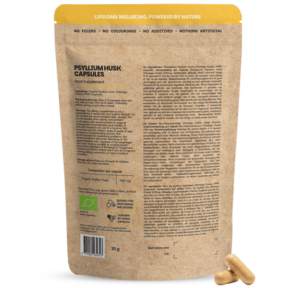 Goyu Psyllium husk vezels bio 60.00 Capsules
