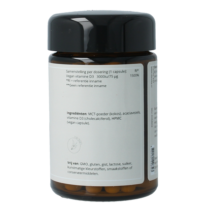 Darvita D3 3000 IU MCT-poeder (kokos) 60.00 Vegetarische capsules