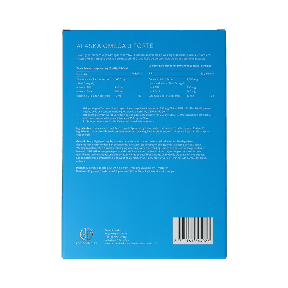 Perfect Health Alaska Omega 3 Forte 30.00 Softgels