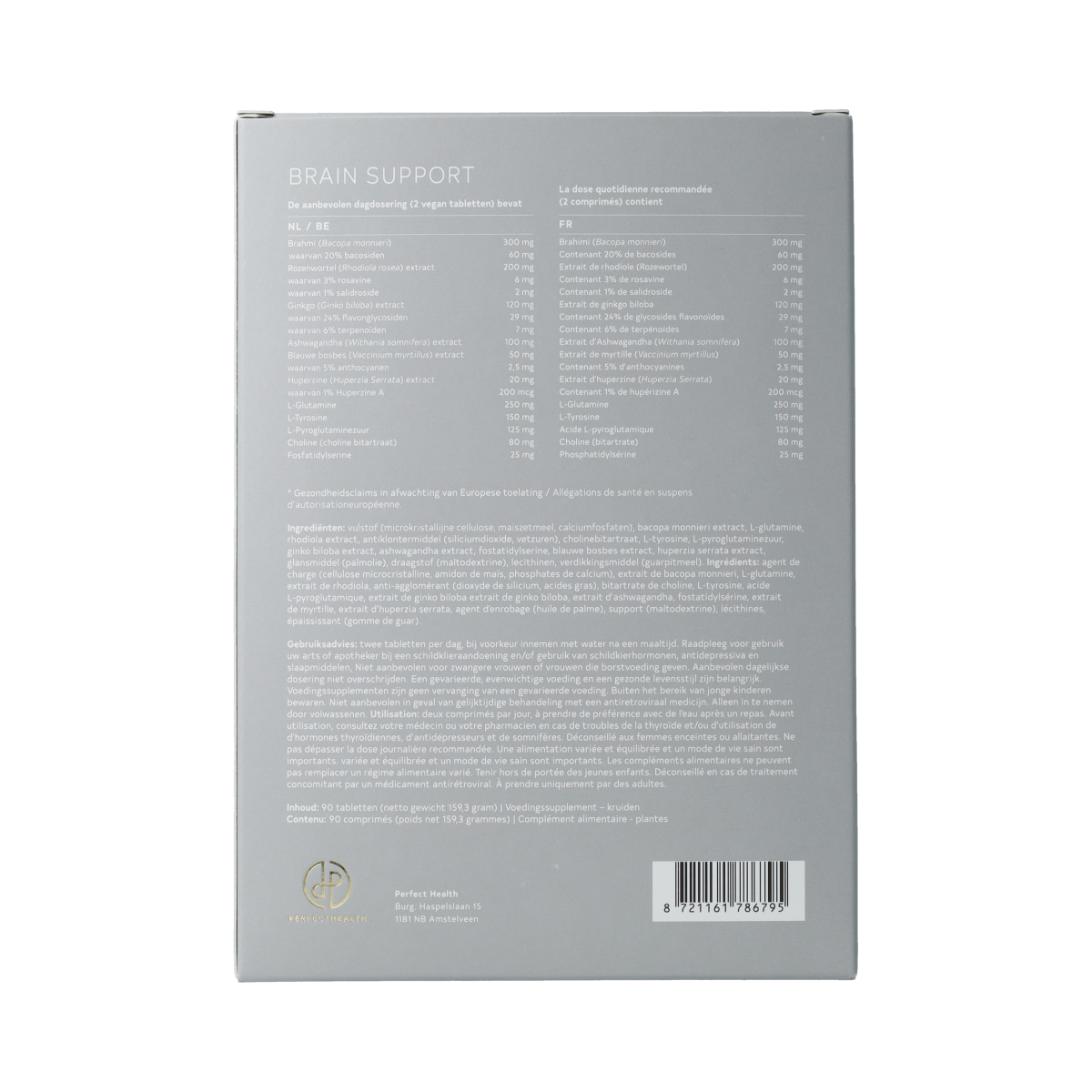 Perfect Health Brain Support 90.00 Tabletten