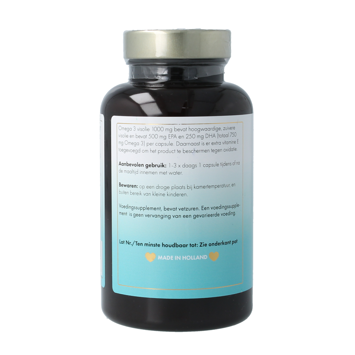 Sea Vitamins Omega 3 visolie strong met vitamine E 90.00 Vegetarische capsules