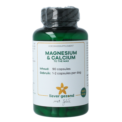 Liever Gezond Magne cal max magnesium en calcium to the max 90.00 Vegetarische capsules