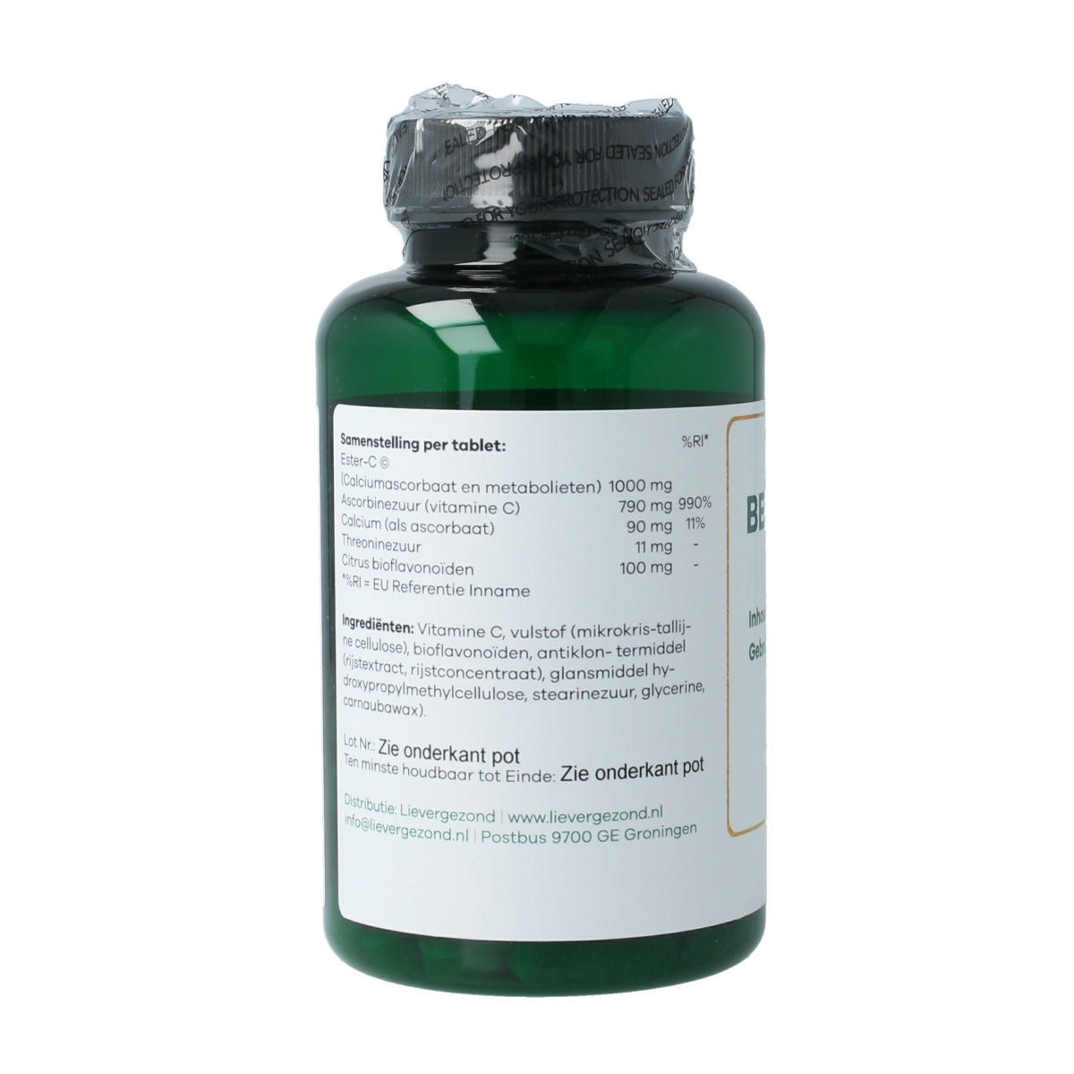 Liever Gezond Cal C 1000 be gentle C 90.00 Vegetarische capsules