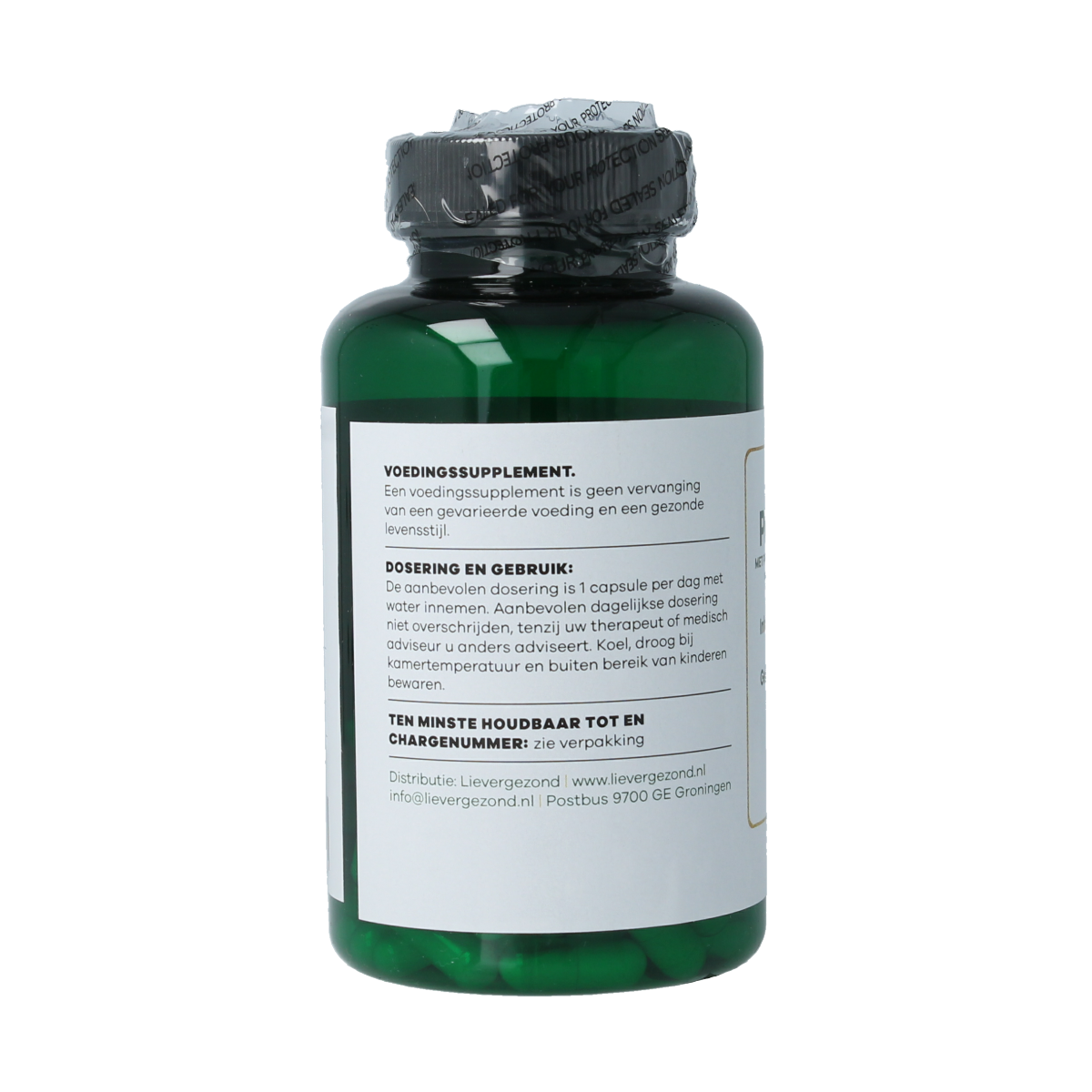 Liever Gezond Probiotica met prebiotica gember 60.00 Vegetarische capsules