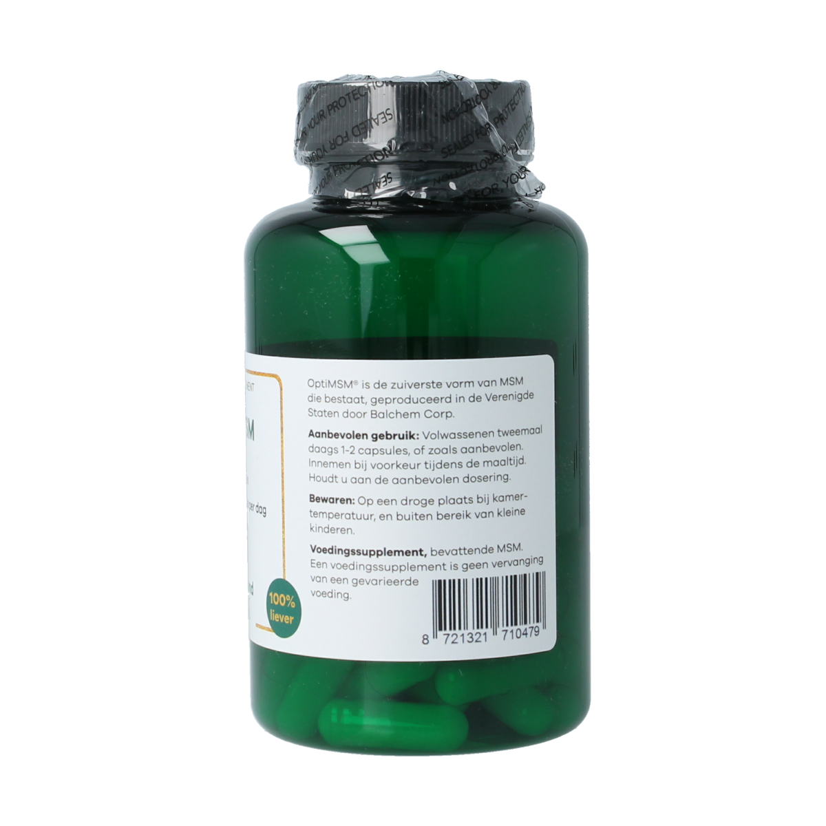 Liever Gezond Opti msm 1000mg 60.00 Vegetarische capsules