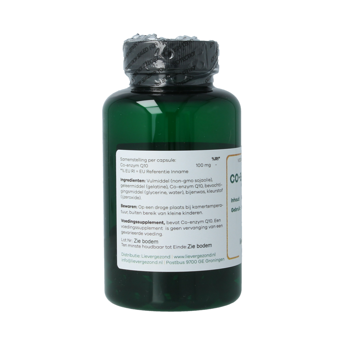 Liever Gezond Co-enzym Q10 100mg Vita hart slag 60.00 Softgels
