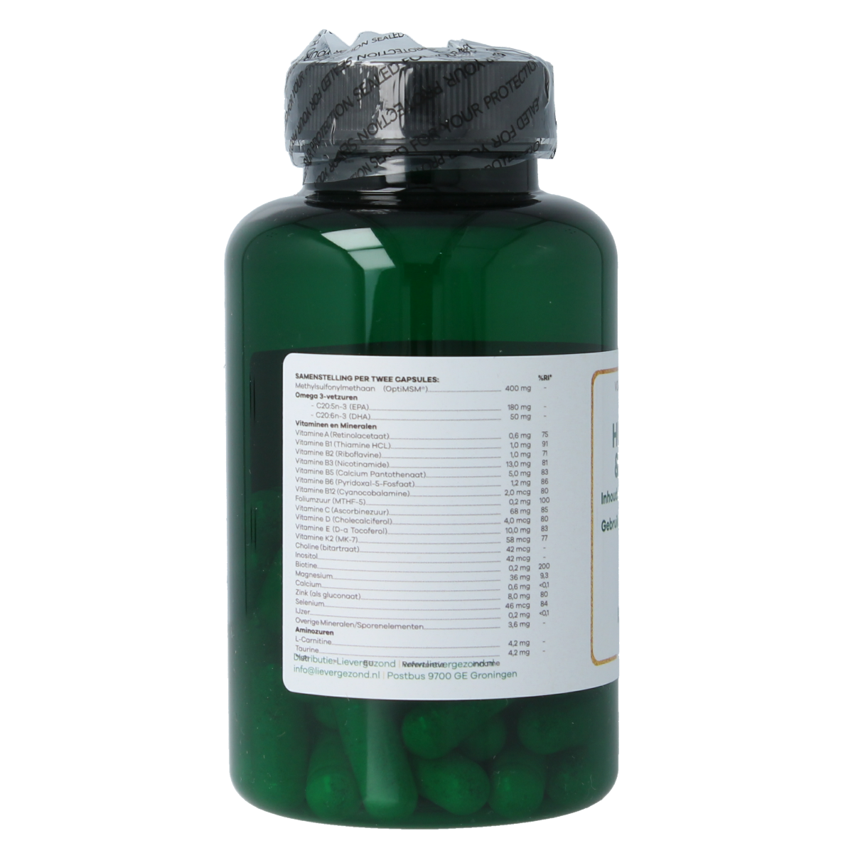 Liever Gezond Huid haar nagels 60.00 Vegetarische capsules