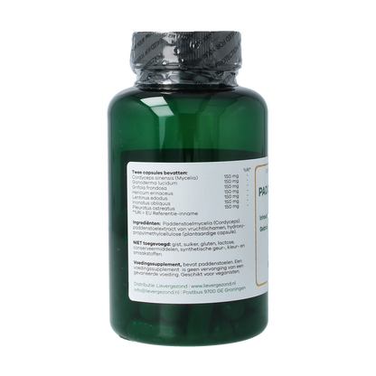 Liever Gezond Paddenstoelenmix 525mg bio 60.00 Vegetarische capsules