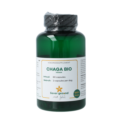 Liever Gezond Chaga 400mg vegan bio 60.00 Vegetarische capsules