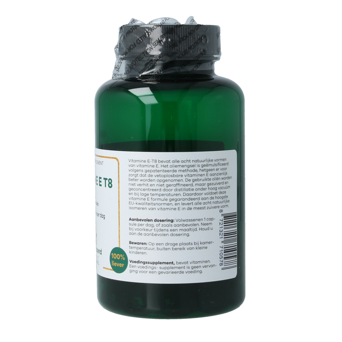 Liever Gezond Vitamine E T8 60.00 Vegetarische capsules