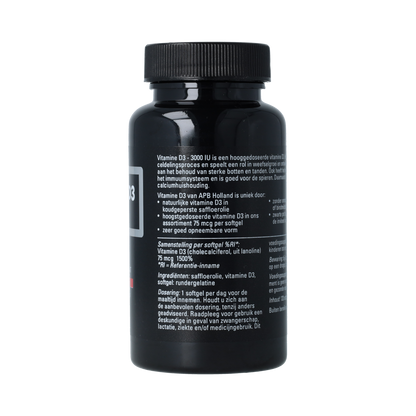 APB Holland APB Holland Vitamine D3 - 3000IU - 75 mcg 120.00 Softgels