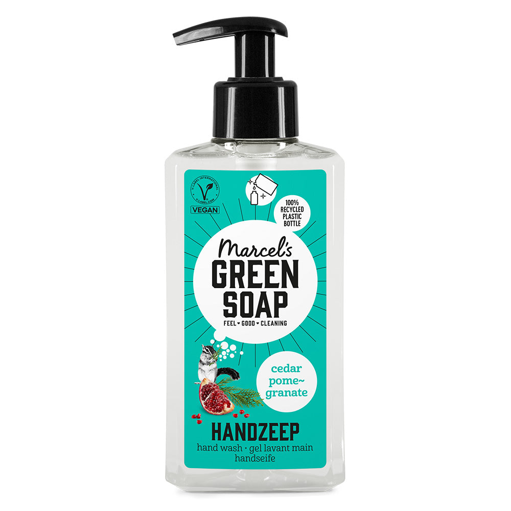 Marcel's Green Soap Handzeep Cedar & Pomegranate (250 ml) 250.00 Milliliter