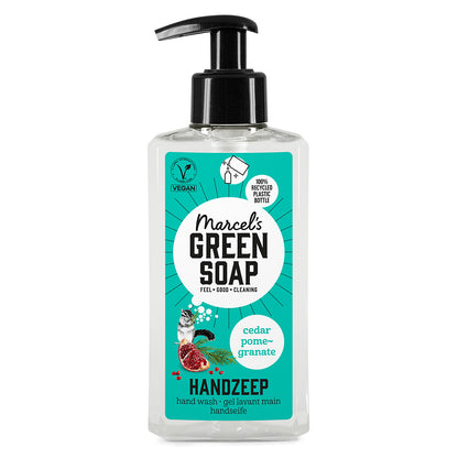 Marcel's Green Soap Handzeep Cedar & Pomegranate (250 ml) 250.00 Milliliter