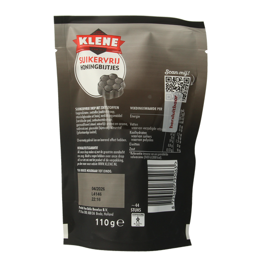 Klene Honingbijtjes suikervrij 110.00 Gram