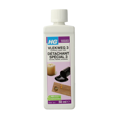 HG Vlekweg nr. 3 kaarsvet/hars/etc 50.00 Milliliter