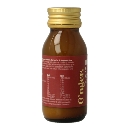 G'nger Shot gember vruchtensap immunity 60.00 Milliliter