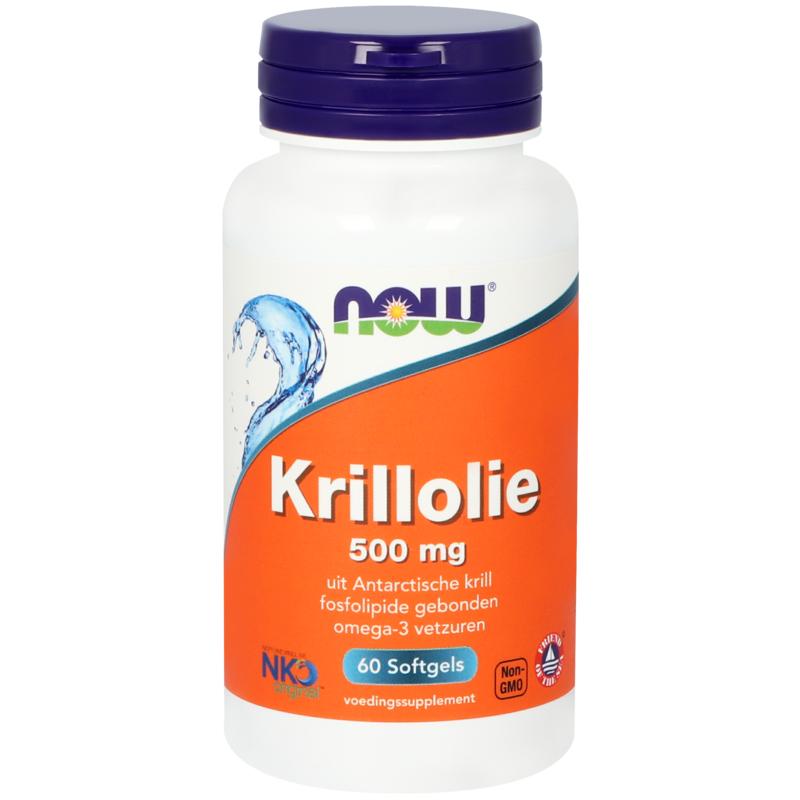 NOW Krillolie 500mg 60.00 Softgels