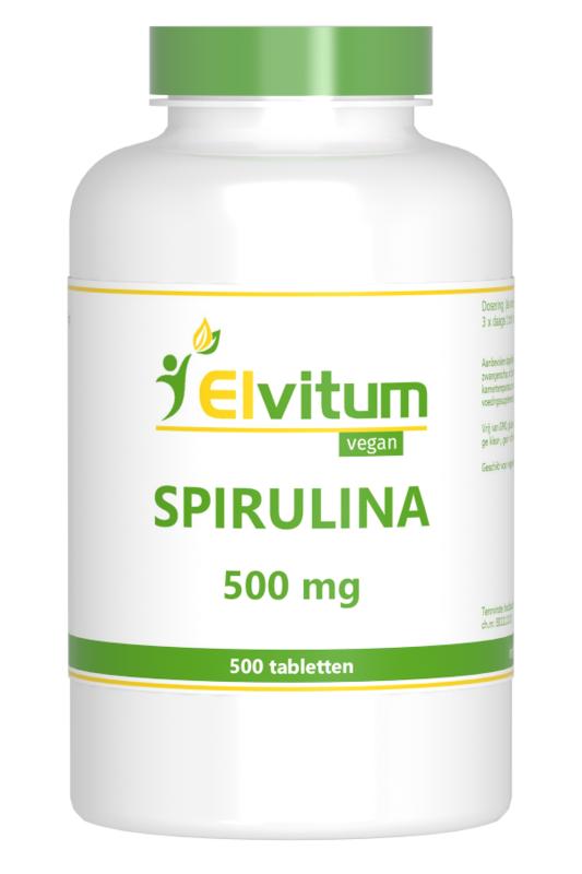 Elvitum  Spirulina 500mg 500.00 Tabletten