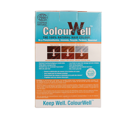 Colourwell 100% Natuurlijke haarkleur koper rood 100.00 Gram