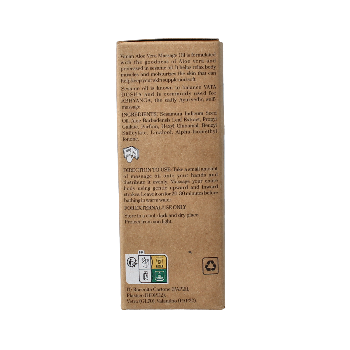 Vanan Aloe vera massage oil 90.00 Milliliter