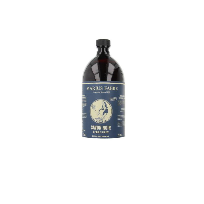Marius Fabre Savon noir zwarte zeep navulling 1.00 Liter
