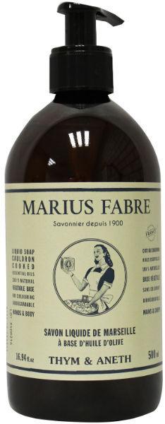 Marius Fabre Nature Marseille zeep tijm dille met pomp 500.00 Milliliter