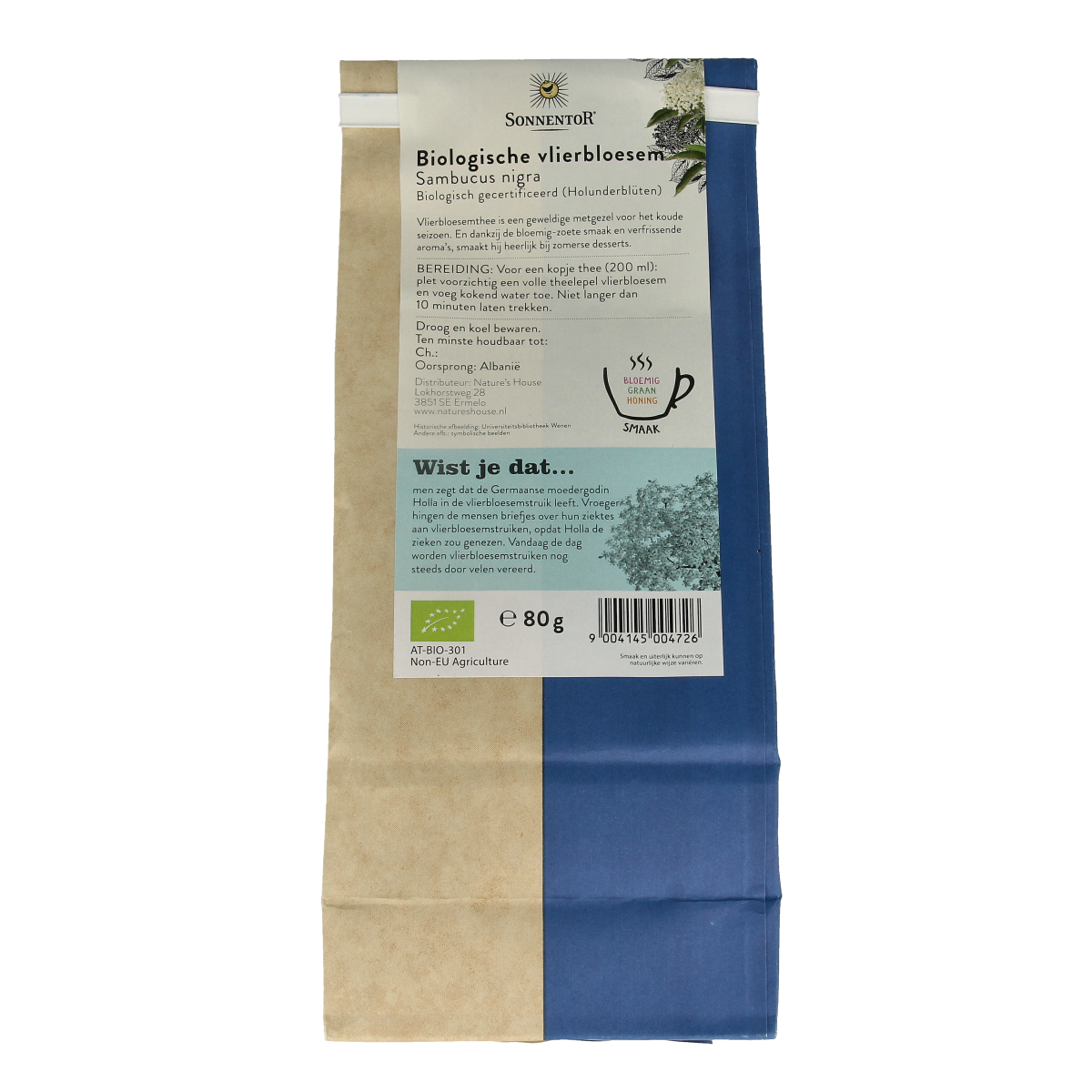 Sonnentor Vlierbloesem thee los bio 80.00 Gram