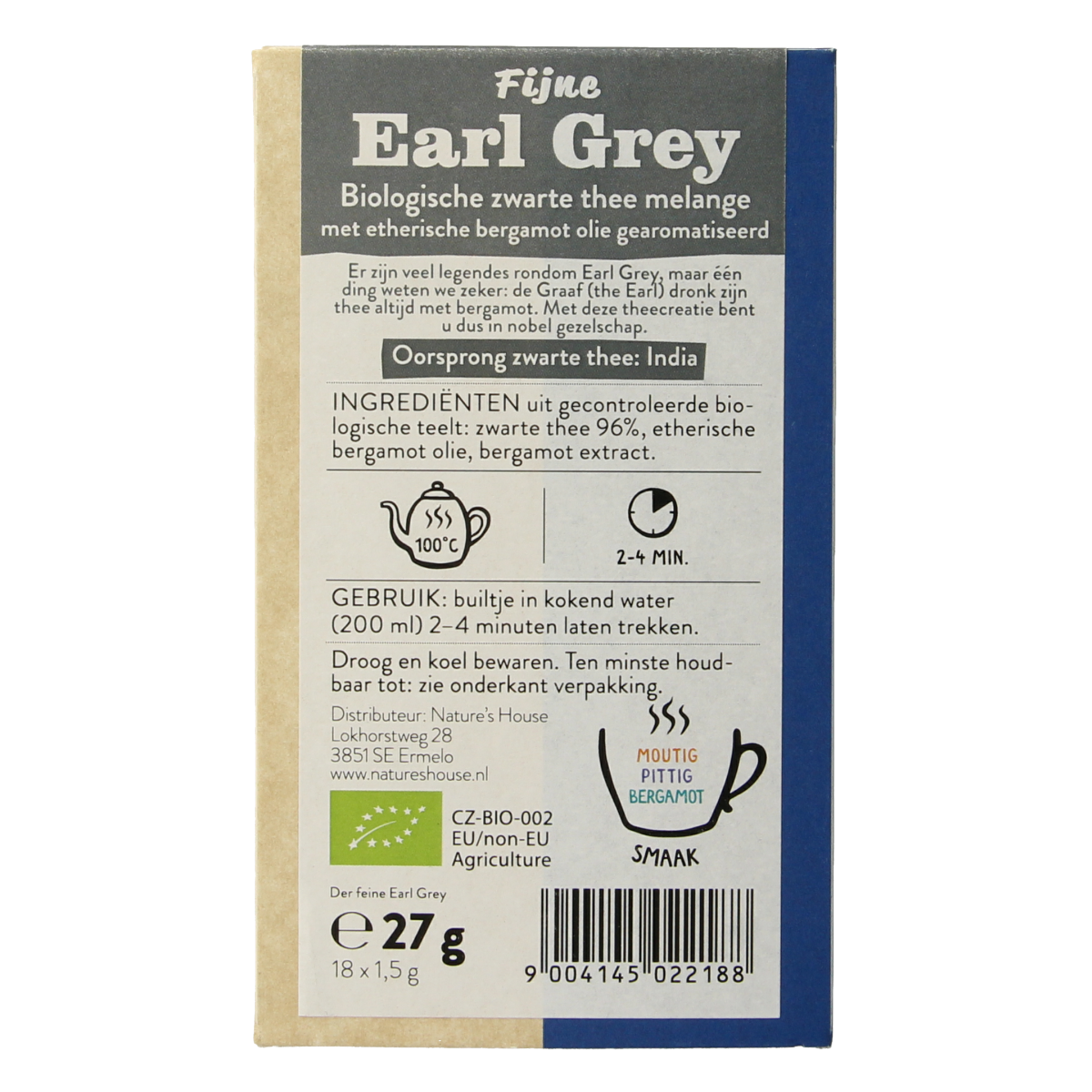 Sonnentor Earl grey thee bio 18.00 Zakjes