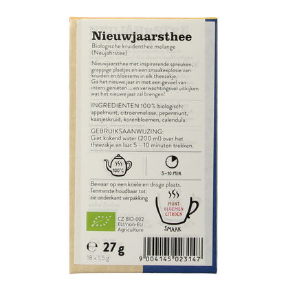 Sonnentor Nieuwjaarsthee bio 18.00 Zakjes