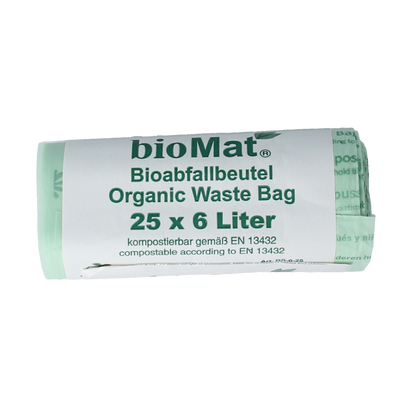 Biomat Wastebag compost 6 liter 25.00 Stuks