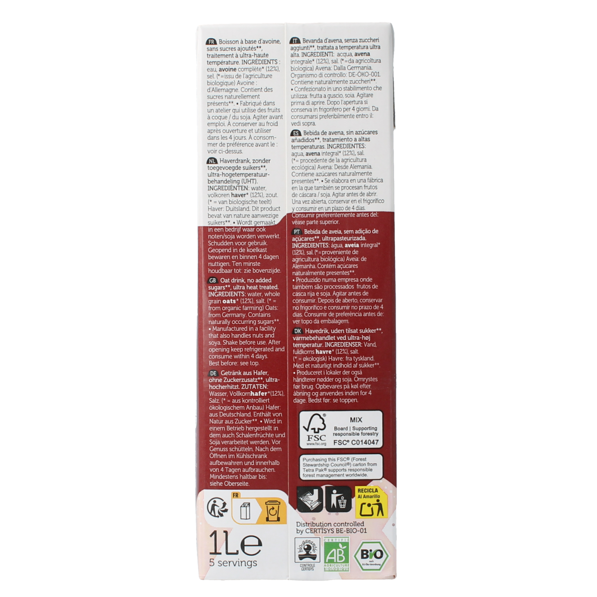 Lima Pur oat drink bio 1.00 Liter