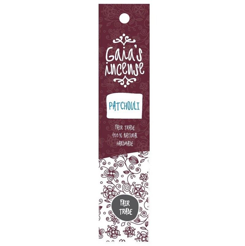 Gaia's Incense Wierook patchouli valley 15.00 Stuks