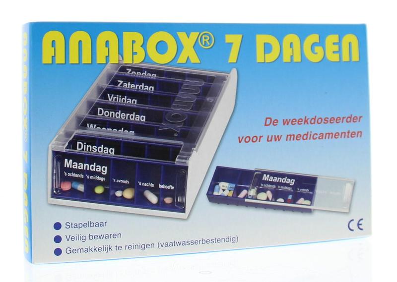 Spruyt Hillen Anabox 7 dagen blauw 1.00 Stuks