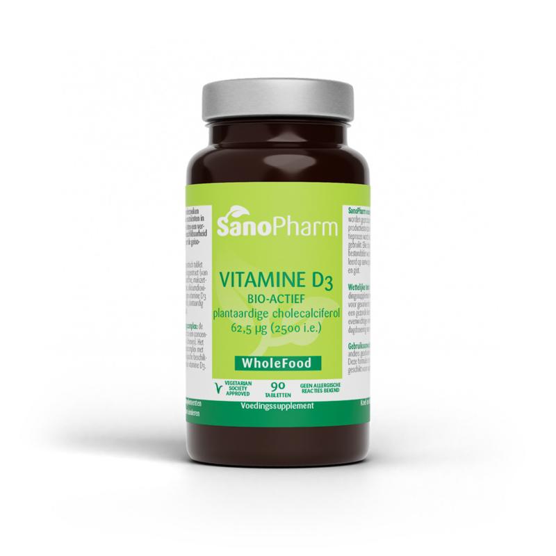 SanoPharm Vitamine D3 62.5mcg/2500IE 90.00 Tabletten