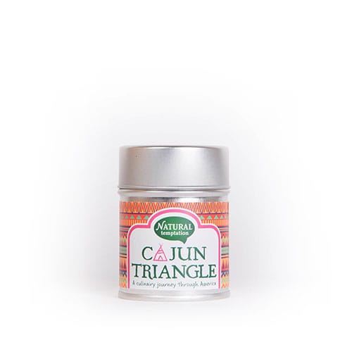 Natural Temptation Cajun triangle blikje natural spices bio 50.00 Gram