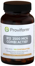 Proviform Vitamine B12 2500mcg combi actief 180.00 Zuigtabletten