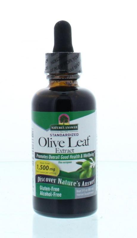 Natures Answer Olijfblad extract alcoholvrij 60.00 Milliliter