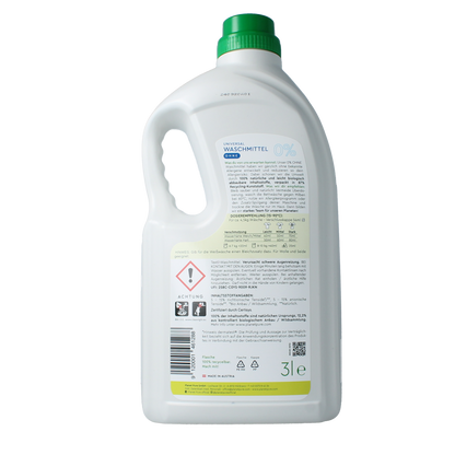 Planet Pure Wasmiddel vloeibaar universeel 0% zero 3.00 Liter