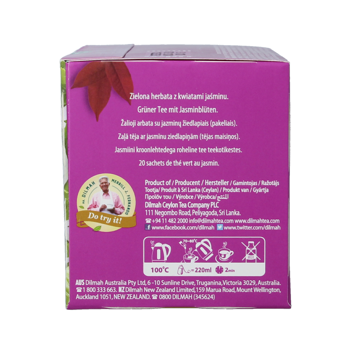 Dilmah Jasmine green tea selection  20.00 Zakjes
