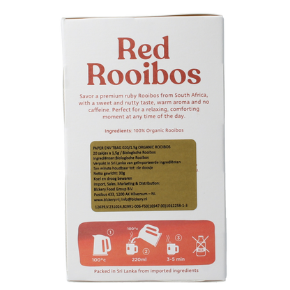 Dilmah Organic rooibos tea bio 20.00 Zakjes