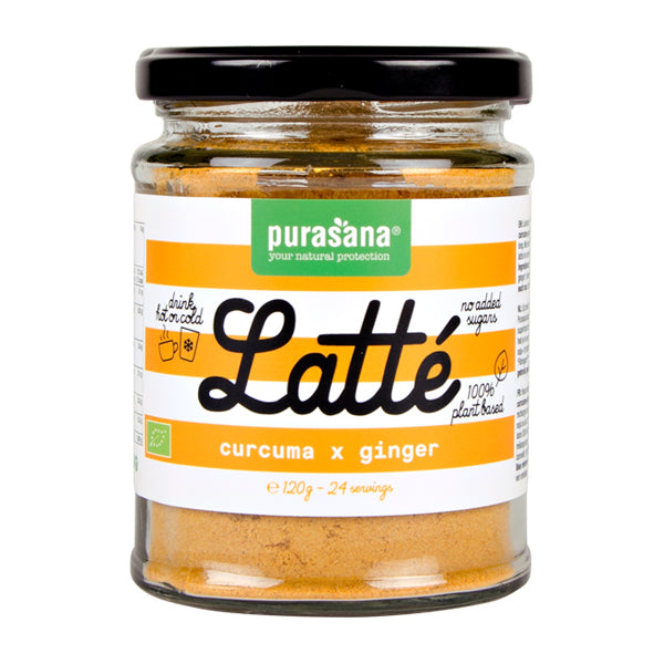 Purasana Latte curcuma gember vegan bio 120.00 Gram