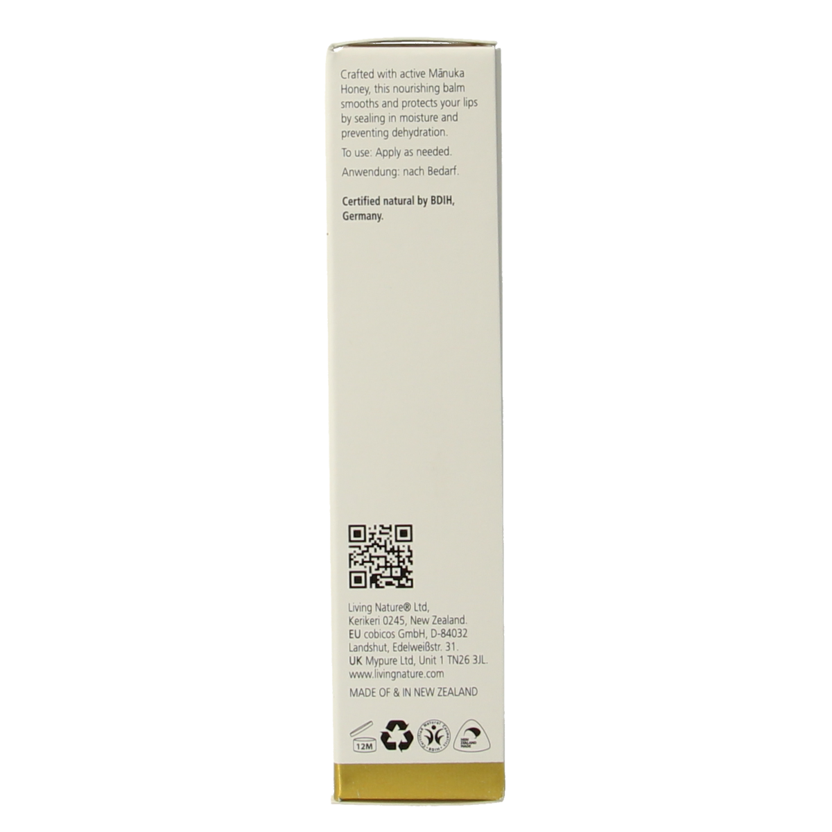 Living Nature Lippenbalsem 10.00 Milliliter