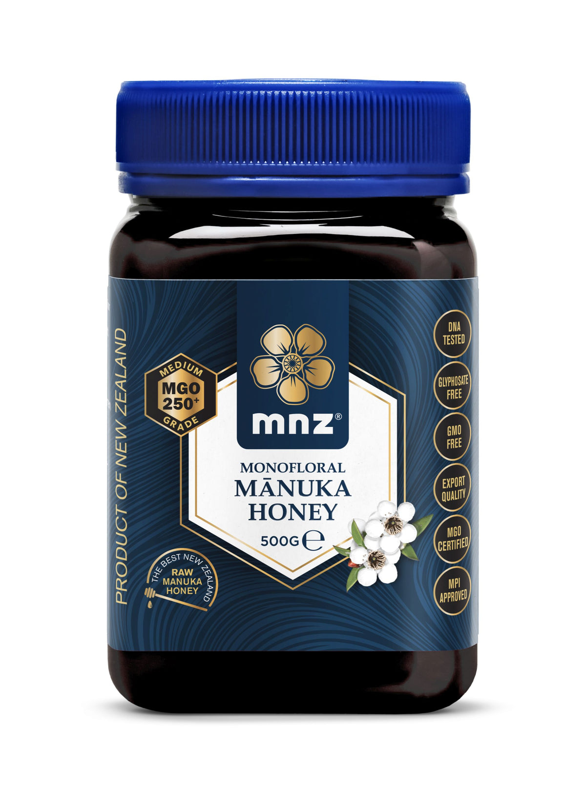 MNZ (Manuka New Zealand) Manuka Honing MGO 250+ 500.00 Gram