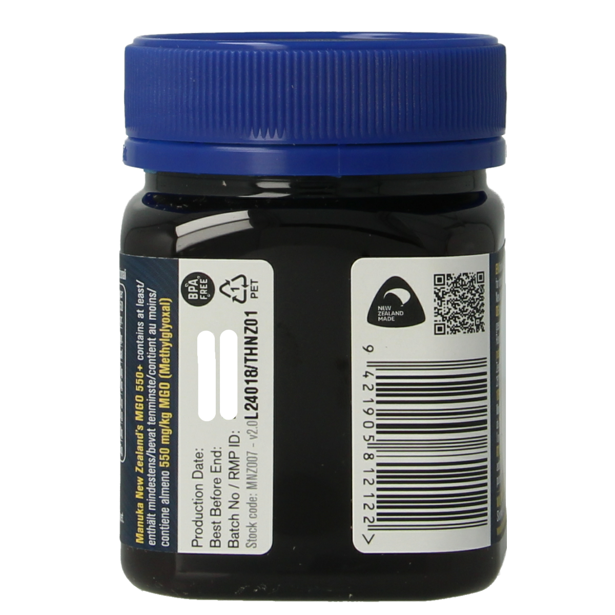 MNZ (Manuka New Zealand) Manuka Honing MGO 550+ 250.00 Gram