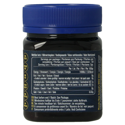 MNZ (Manuka New Zealand) Manuka Honing MGO 550+ 250.00 Gram