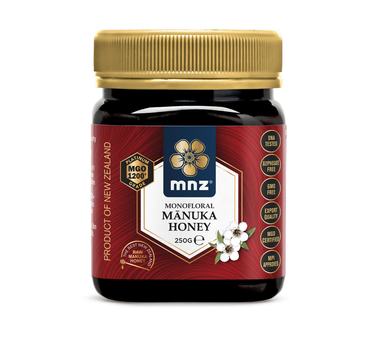 MNZ (Manuka New Zealand) Manuka Honing MGO 1200+ 250.00 Gram