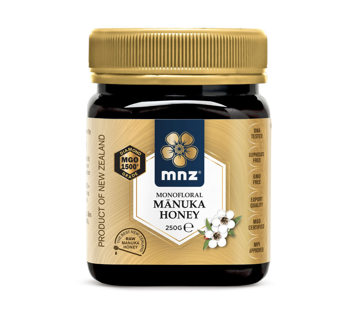MNZ (Manuka New Zealand) Manuka Honing MGO 1500+ 250.00 Gram