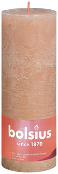 Bolsius Rustiekkaars shine 190/68 misty pink 1 Stuks