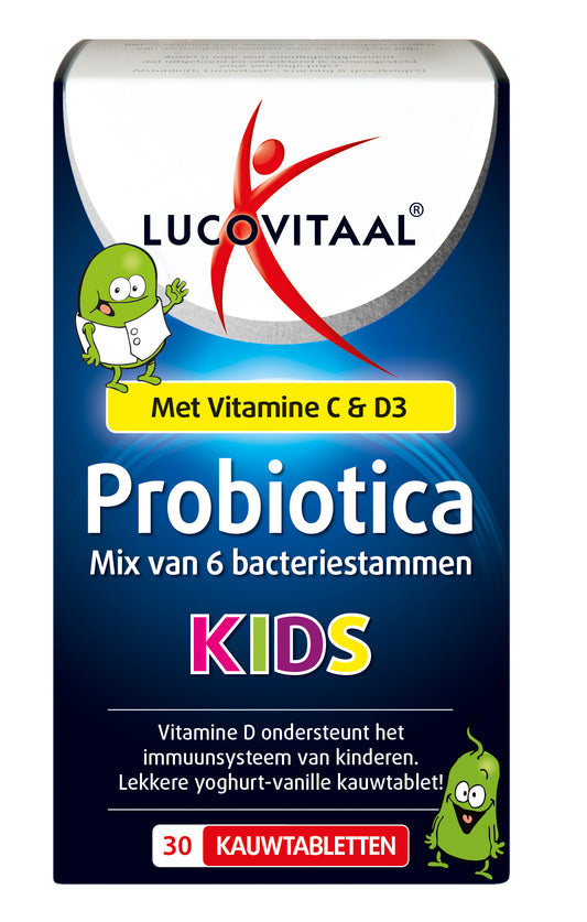 Lucovitaal Probiotica kids 30.00 Kauwtabletten