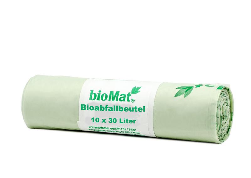 Biomat Wastebag compostable 30 liter 10.00 Stuks